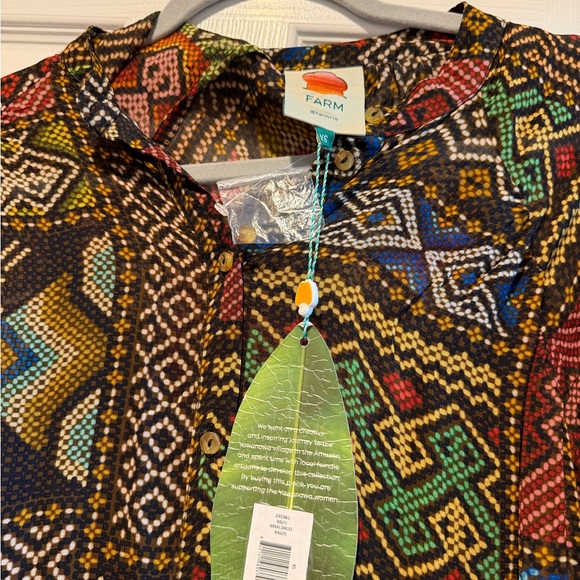 FARM Rio Colorful Geometric Maxi Dress - Picture 2 of 2